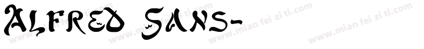 Alfred Sans字体转换